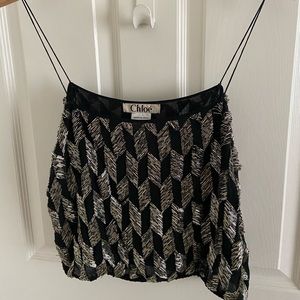 Chloe jeweled tank top